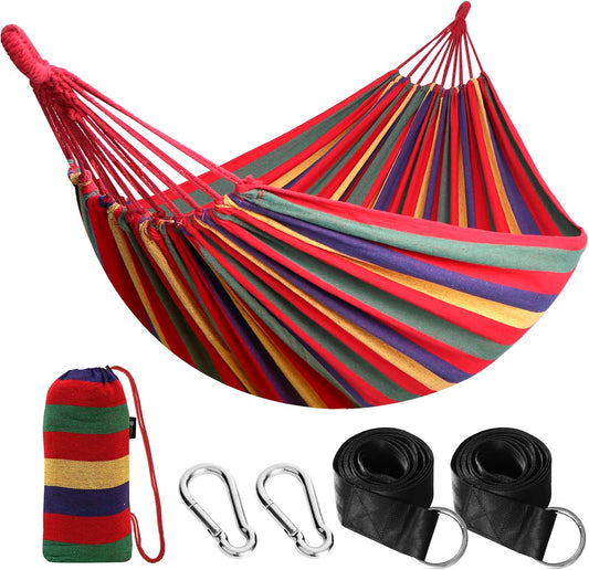 Anyoo Cotton Camping Hammock L275cm x W152cm(108 inches x 60 inches)
