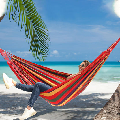 Anyoo Cotton Camping Hammock L275cm x W152cm(108 inches x 60 inches)