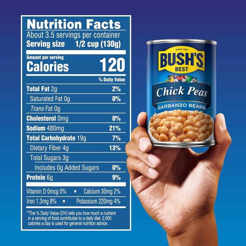 BUSH's Chic PeaBs Garbanzo Beans 454g(16oz)