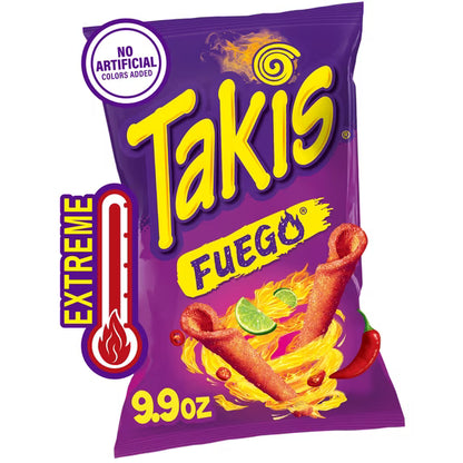Barcel Takis Fuego  Pepper & Lime Rolled Tortilla Chips 281g(9.9oz)