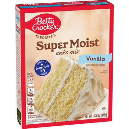 Betty Crocker Cake Mix-Super Moist-Vanilla 375g(13.25oz)
