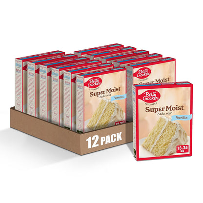 Betty Crocker Cake Mix-Super Moist-Vanilla 375g(13.25oz)