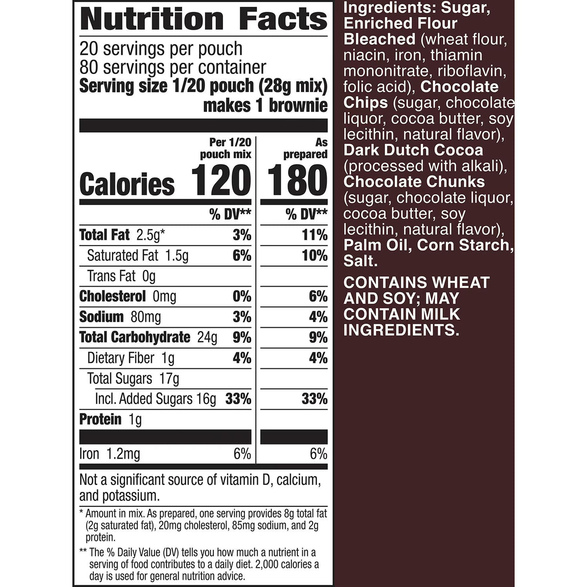 Betty Crocker HERSHEY'S Triple Chocolate Fudge Brownie Mix 567g(20oz) X 4pouches