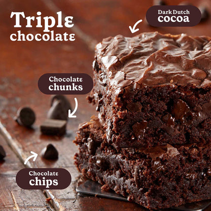 Betty Crocker HERSHEY'S Triple Chocolate Fudge Brownie Mix 567g(20oz) X 4pouches