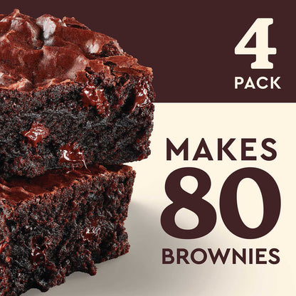 Betty Crocker HERSHEY'S Triple Chocolate Fudge Brownie Mix 567g(20oz) X 4pouches