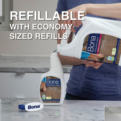 Bona Hardwood Floor Cleaner Concentrated – 947 mL + 3.79 L refill