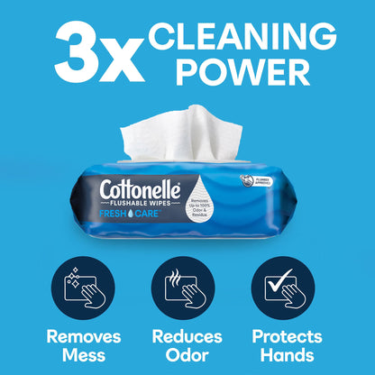 Cottonelle Fresh Care Flushable Wipes 12x42Wipes