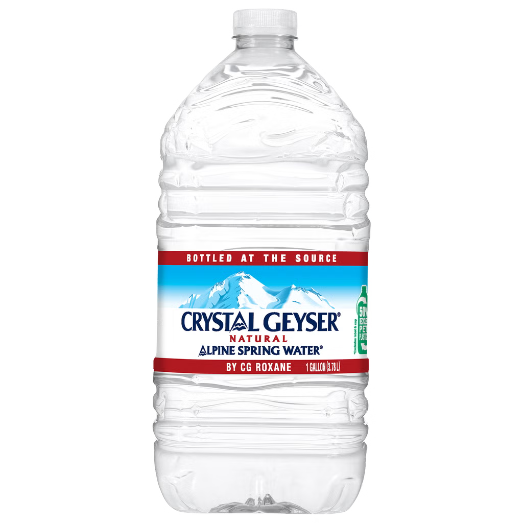 Crystal Geyser Alpine Spring Water 3.78L (1Gal ) x 6btl