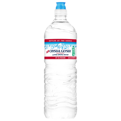Crystal Geyser Alpine Spring Water Sport Cap Bottle 700ml(23.6fl oz) x 24btl