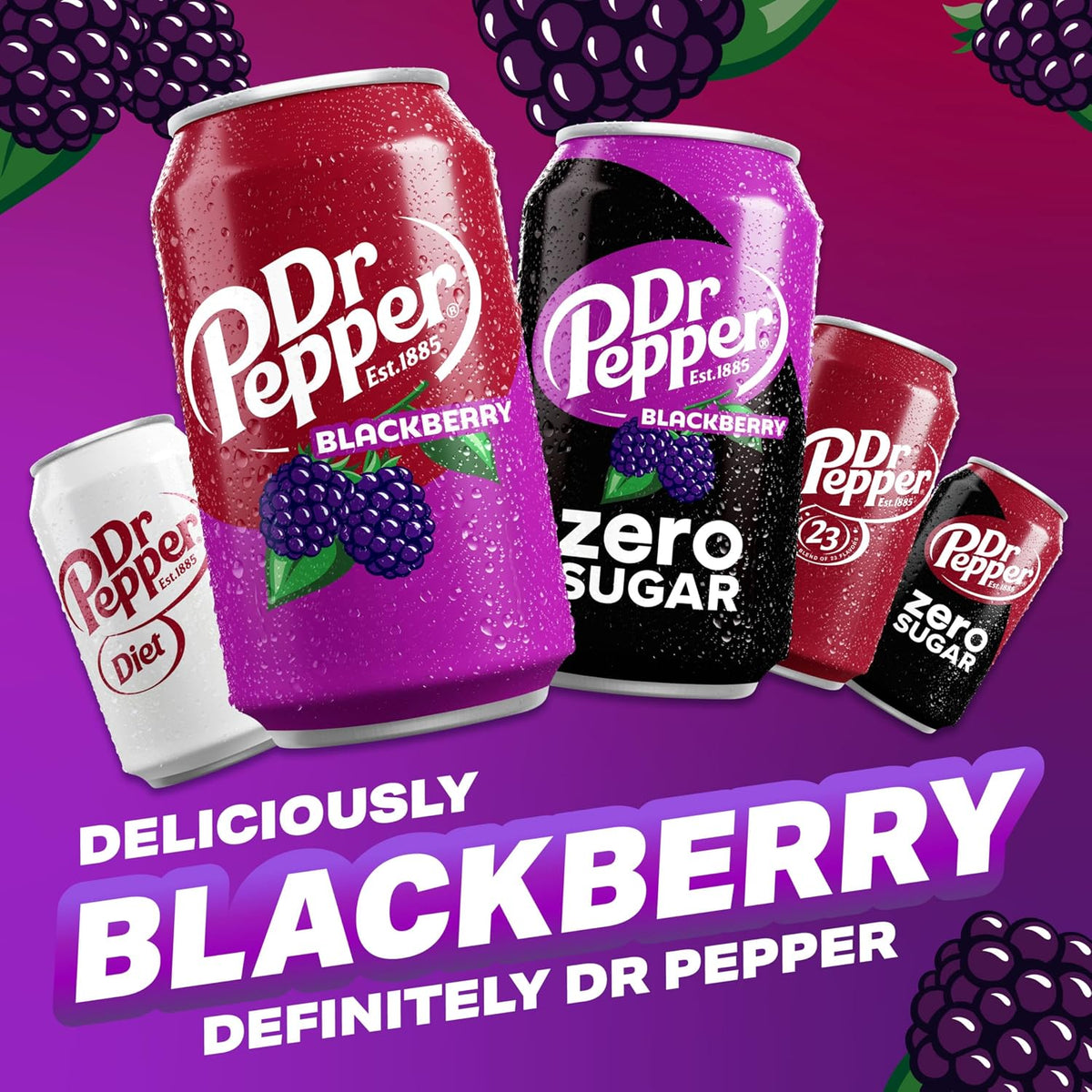 Dr Pepper Blackberry Soda 355ml(12oz)
