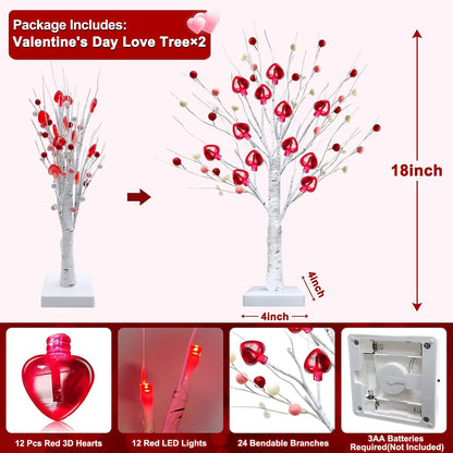 Prelit & Timer - Valentines Day Decorations