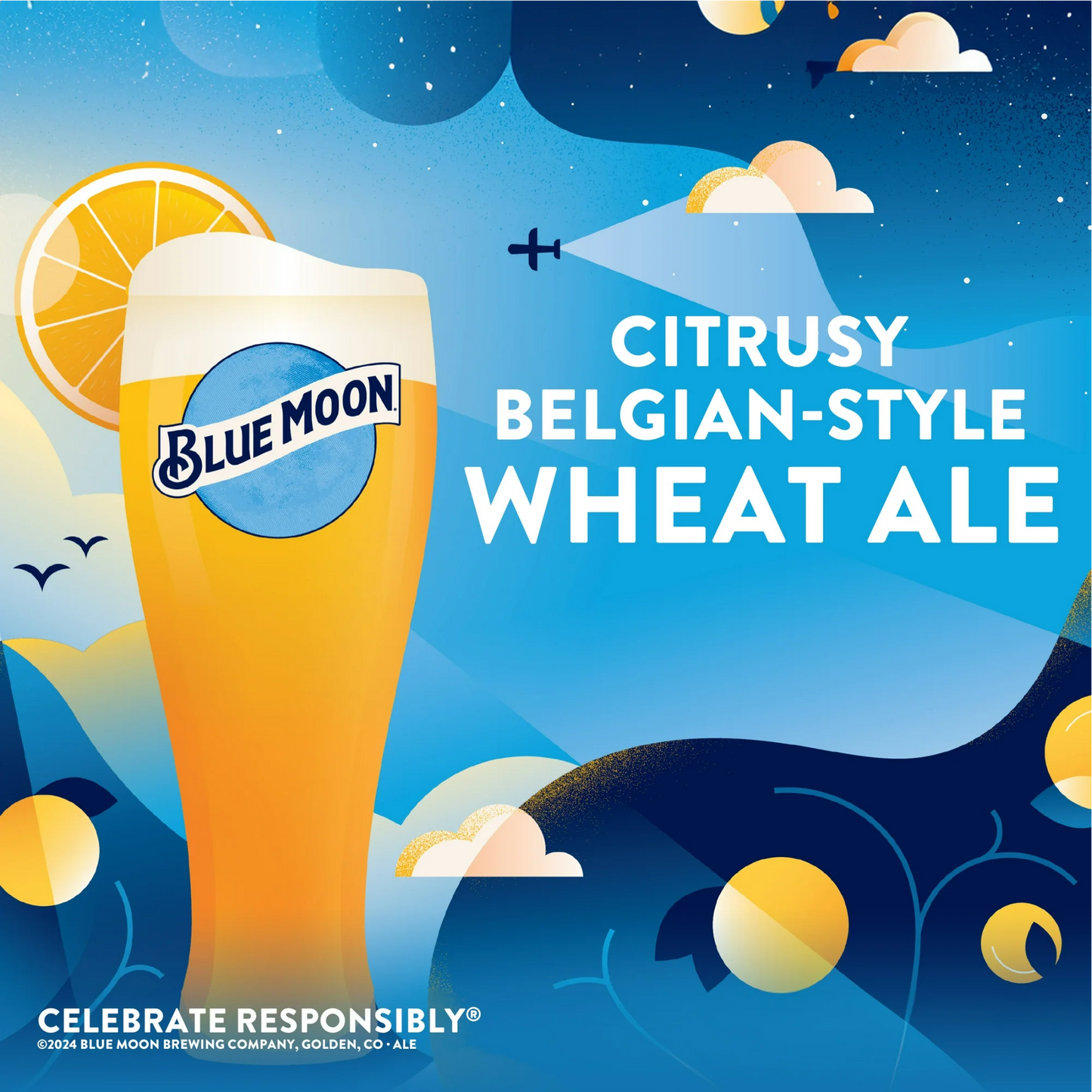 Blue Moon Belgian White Wheat Ale – 355 mL