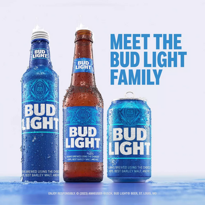 Bud Light American Lager Beer, Aluminum Bottle – 473 mL, 12 ct