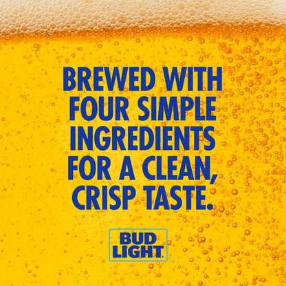 Bud Light American Lager Beer, Aluminum Bottle – 473 mL, 12 ct