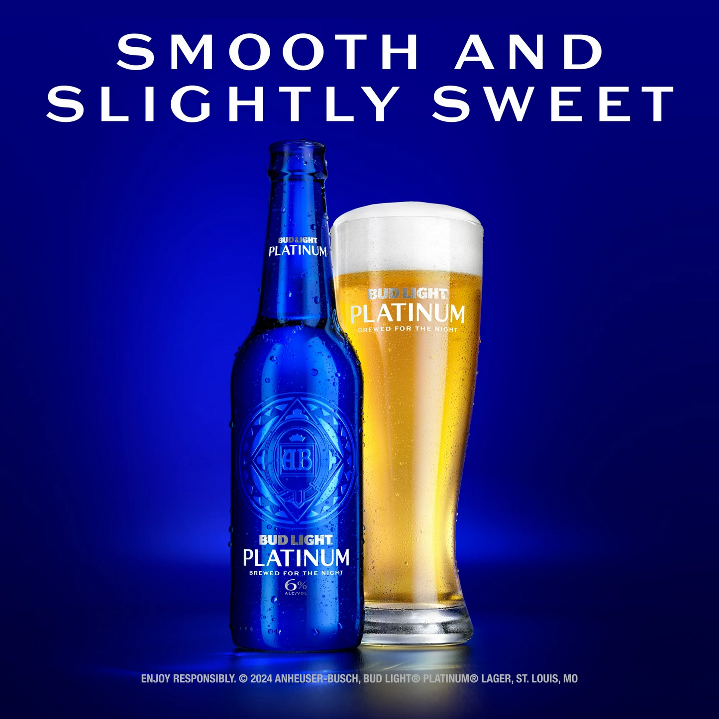 Bud Light Platinum American Lager Beer – 355 mL