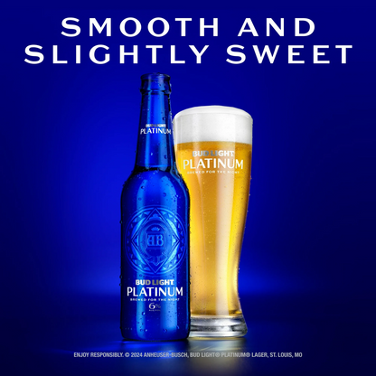 Bud Light Platinum American Lager Beer – 355 mL