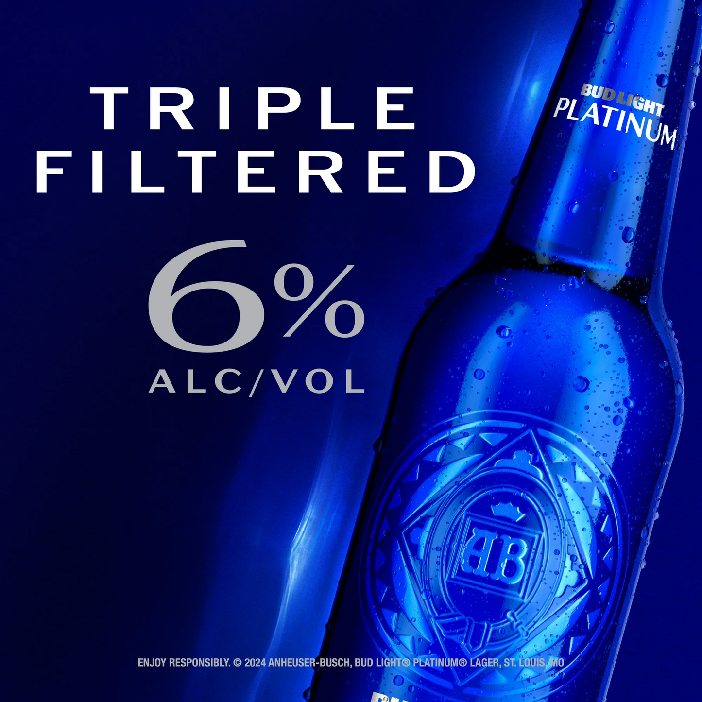 Bud Light Platinum American Lager Beer – 355 mL
