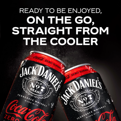 Jack Daniel's Tennessee Whiskey & Coca Cola Zero Cocktail – 355 mL