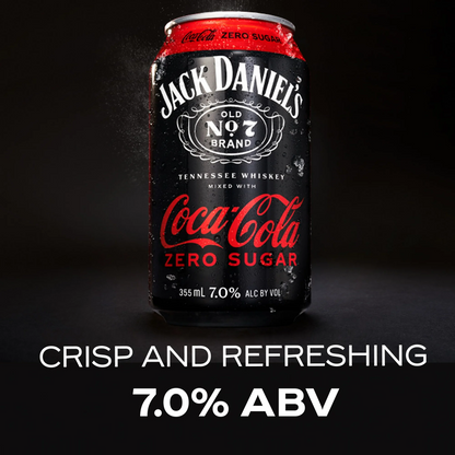 Jack Daniel's Tennessee Whiskey & Coca Cola Zero Cocktail – 355 mL