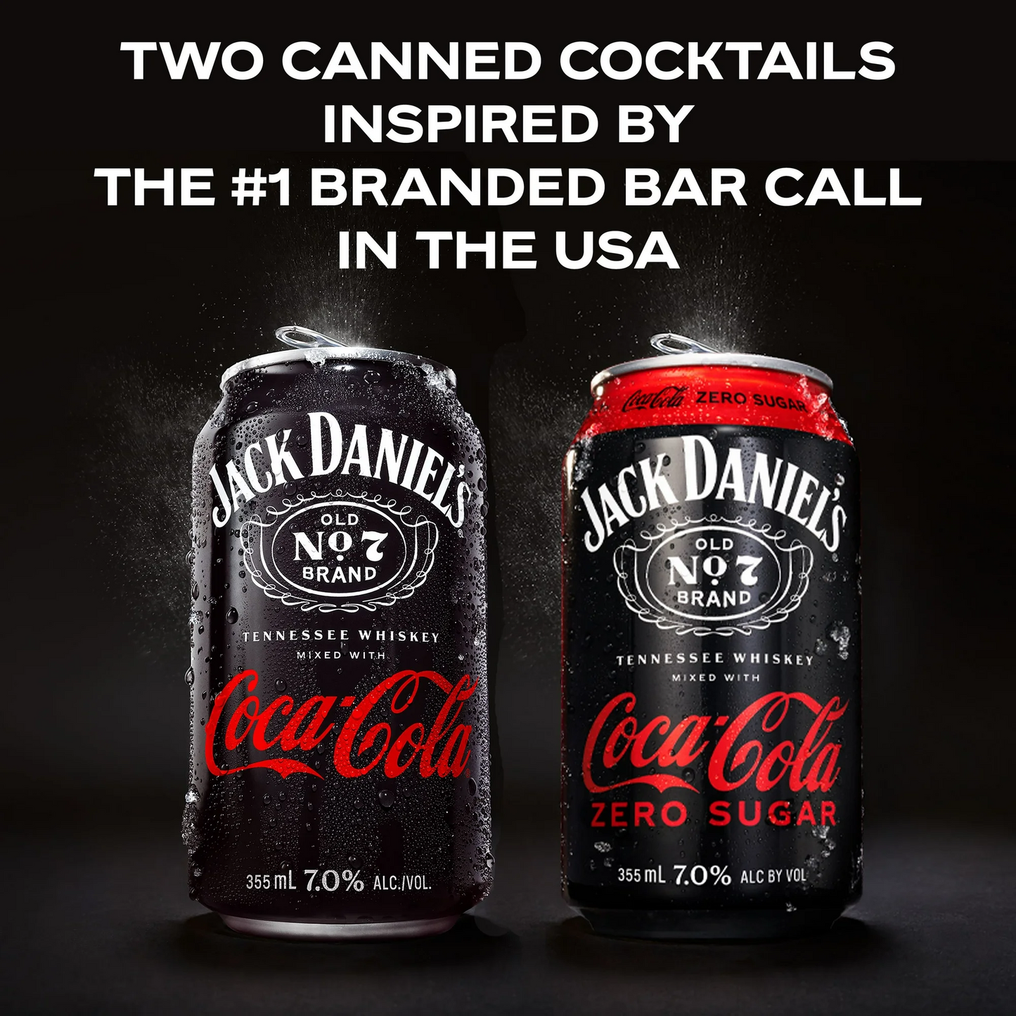 Jack Daniel's Tennessee Whiskey & Coca Cola Zero Cocktail – 355 mL