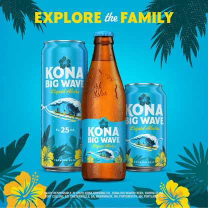 Kona Big Wave Golden Ale Beer – 355 mL, 12 ct