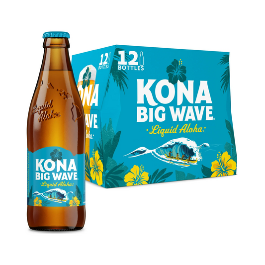 Kona Big Wave Golden Ale Beer – 355 mL, 12 ct
