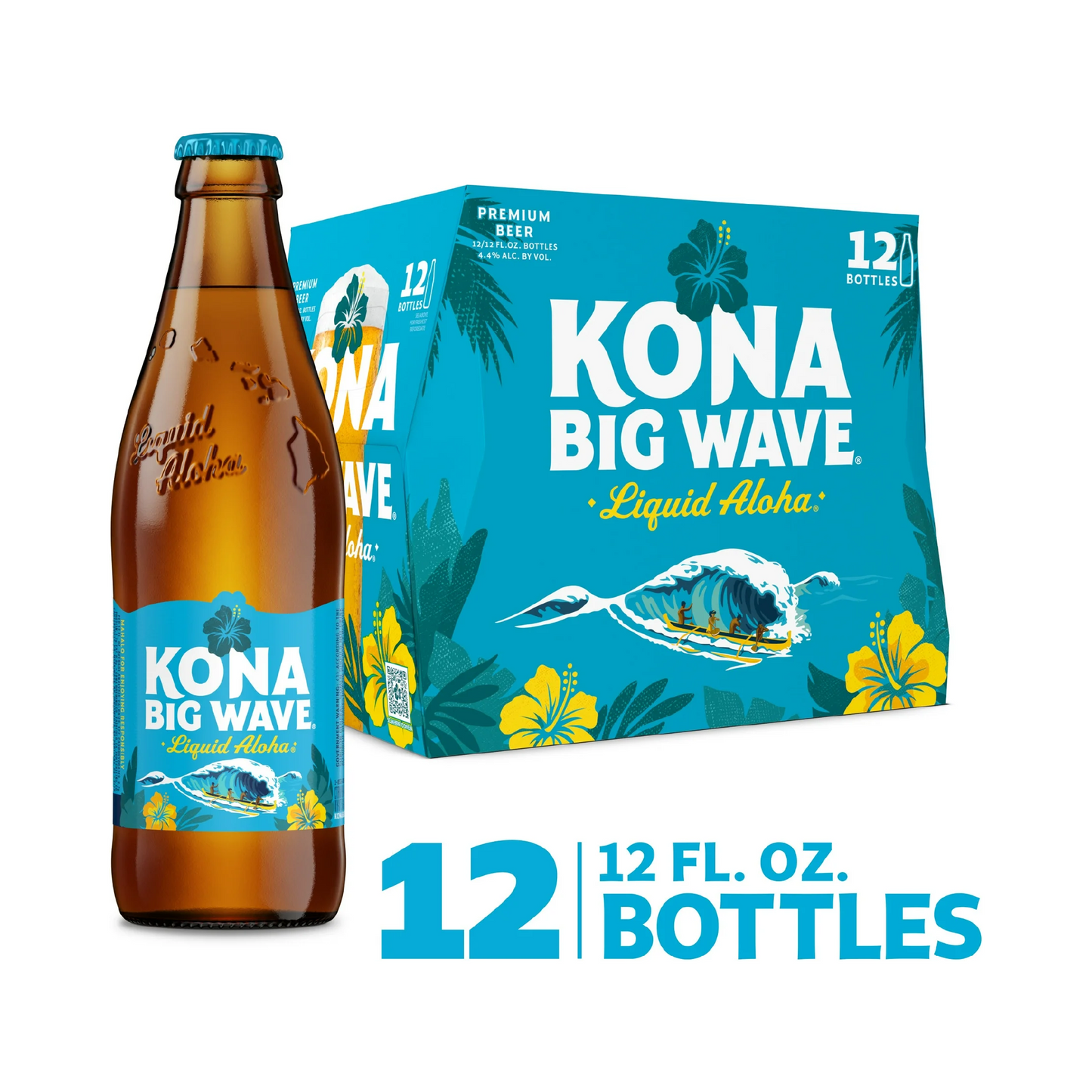 Kona Big Wave Golden Ale Beer – 355 mL, 12 ct