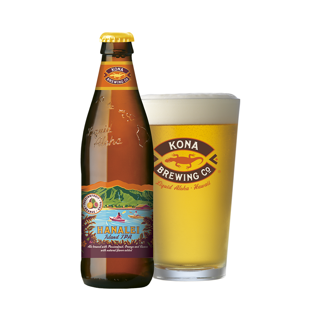 Kona Hanalei Island IPA Beer – 355 mL, 6 ct