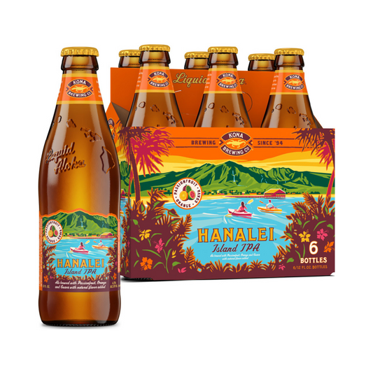 Kona Hanalei Island IPA Beer – 355 mL, 6 ct