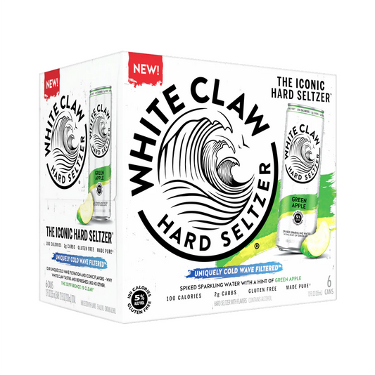 White Claw Hard Seltzer Green Apple – 355 mL, 6 ct