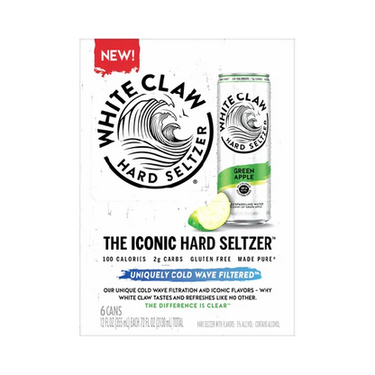 White Claw Hard Seltzer Green Apple – 355 mL, 6 ct