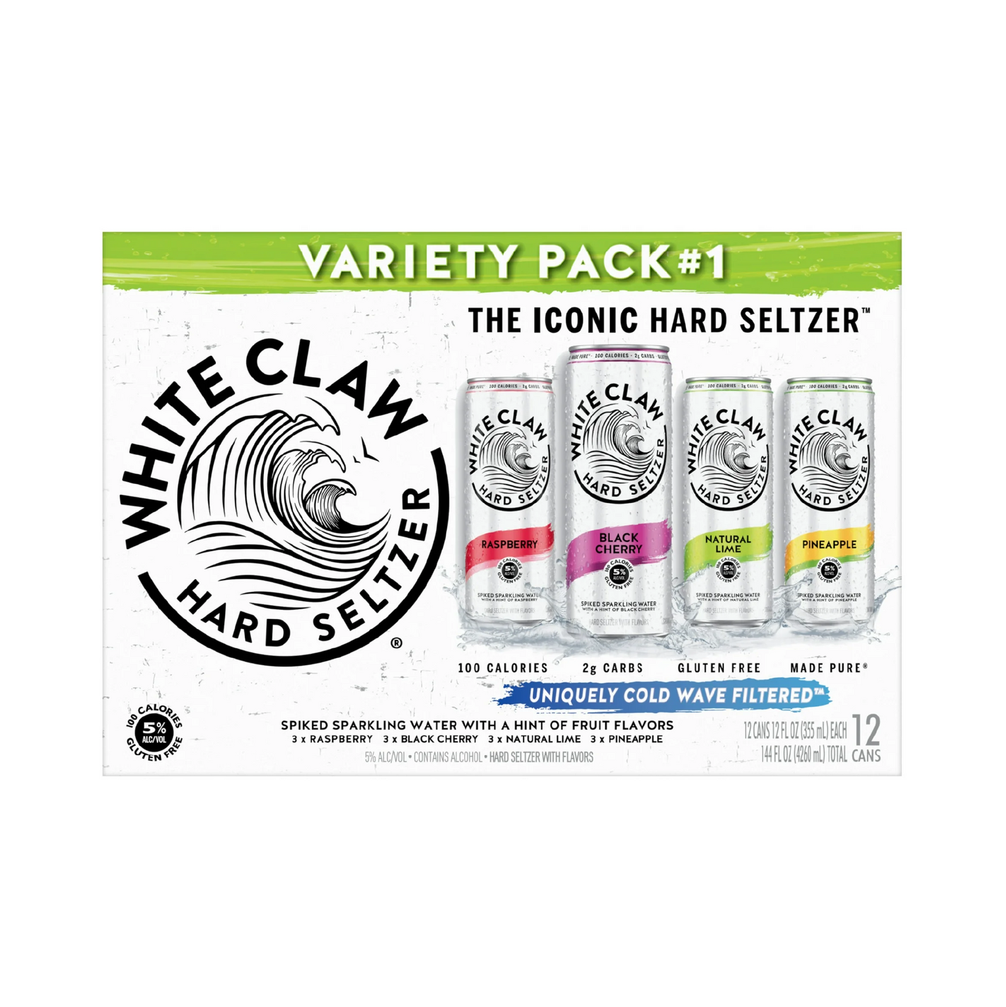 White Claw Hard Seltzer Variety Pack #1 – 355 mL, 12 ct
