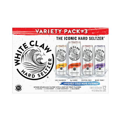 White Claw Hard Seltzer Variety Pack #3 – 355 mL, 12 ct