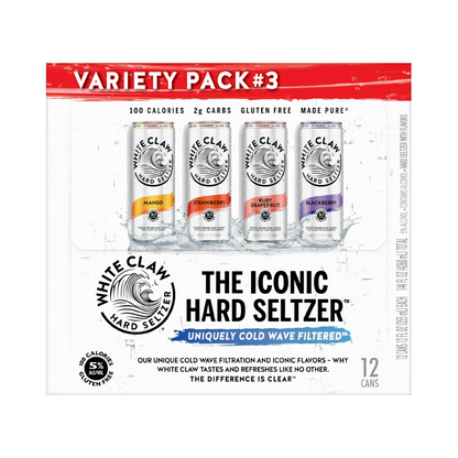 White Claw Hard Seltzer Variety Pack #3 – 355 mL, 12 ct