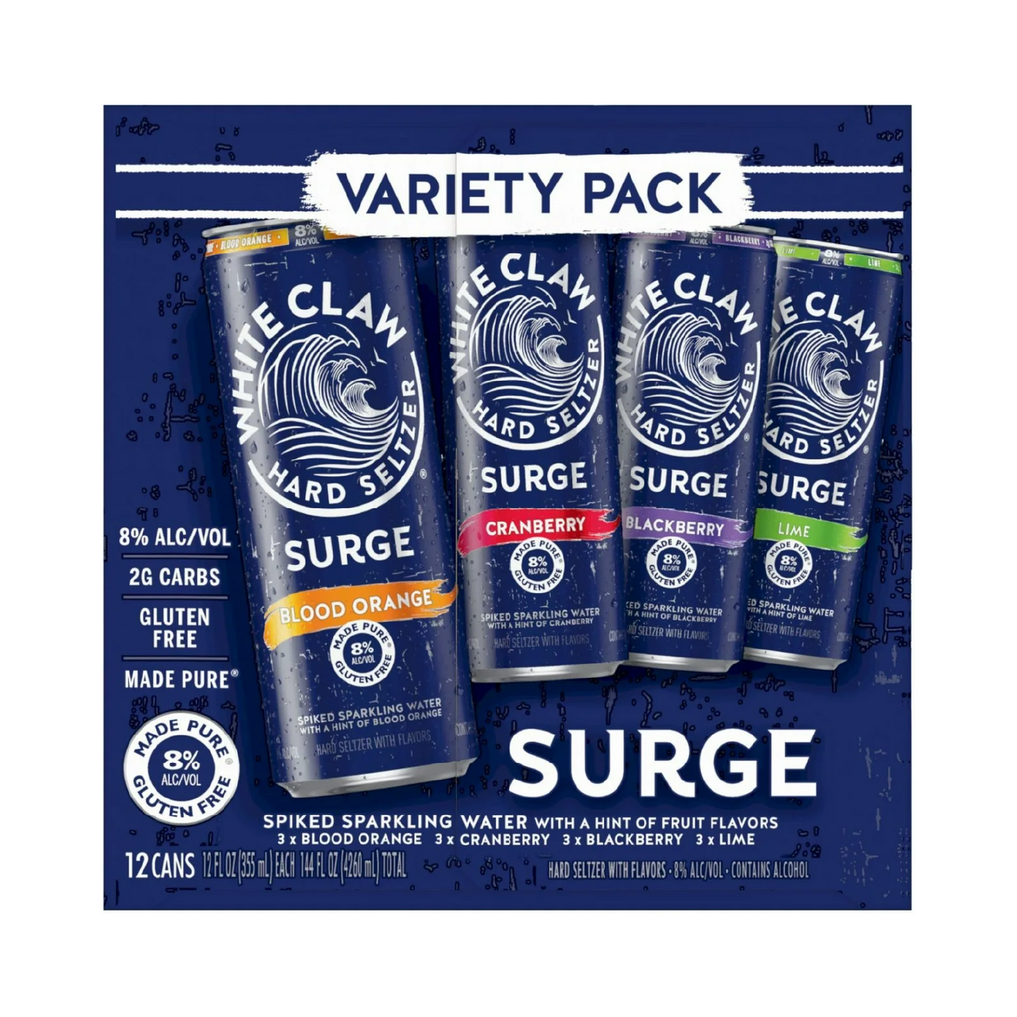 White Claw Surge Hard Seltzer Variety Pack #1 – 355 mL, 12 ct