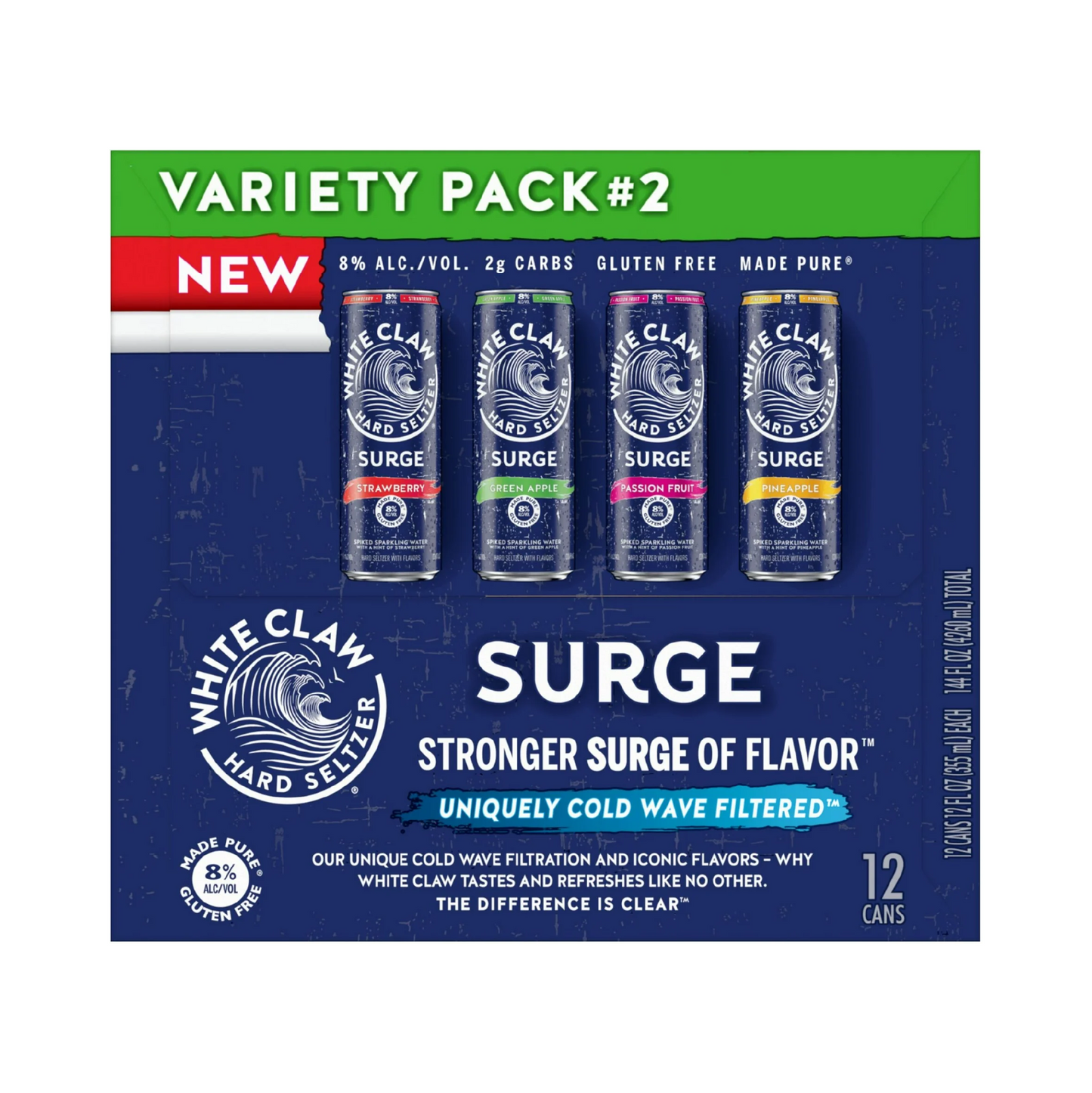 White Claw Surge Hard Seltzer Variety Pack #2 – 355 mL, 12 ct