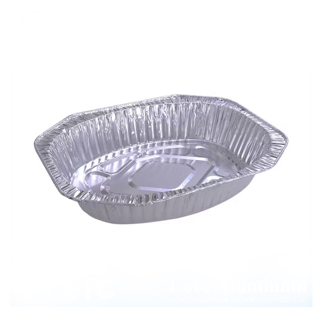Aluminium Oval Roasting Pan – 40 x 32 x 8 cm