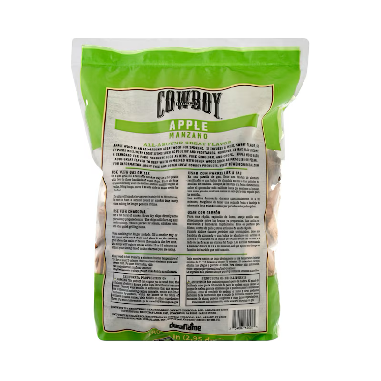Cowboy 100% Natural Apple Wood Chips - 180 cu.in