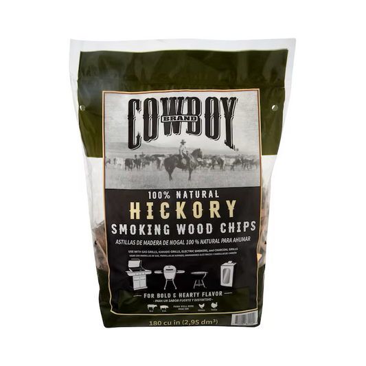 Cowboy 100% Natural Hickory Wood Chips - 180 cu.in