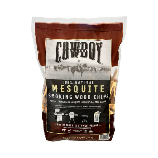 Cowboy 100% Natural Mesquite Wood Chips - 180 cu.in