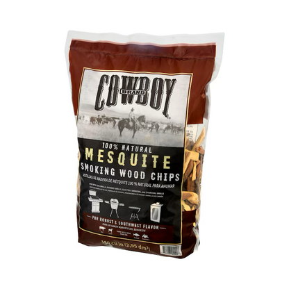 Cowboy 100% Natural Mesquite Wood Chips - 180 cu.in