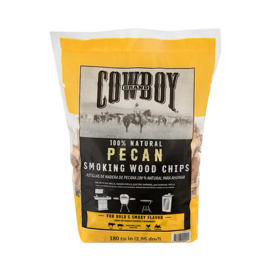 Cowboy 100% Natural Pecan Wood Chips - 180 cu.in