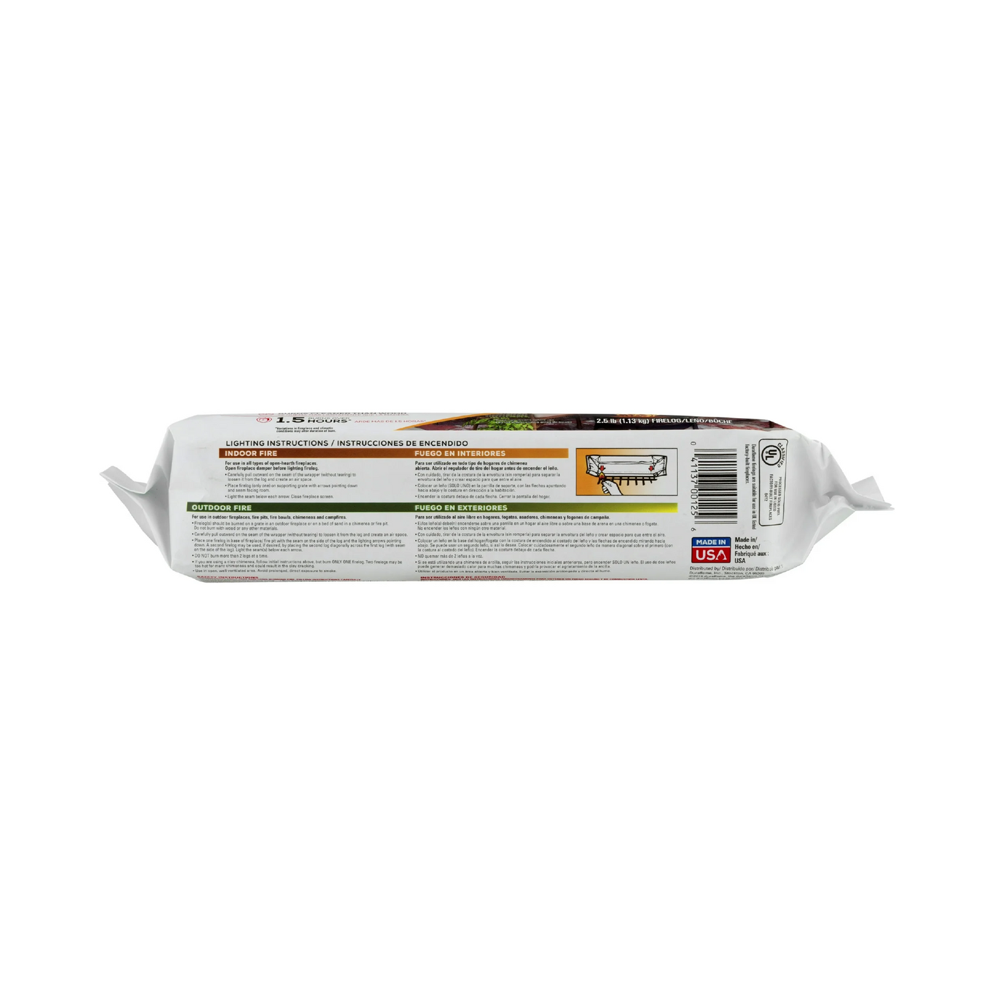 Duraflame Firelog Indoor/Outdoor - 2.5 lb