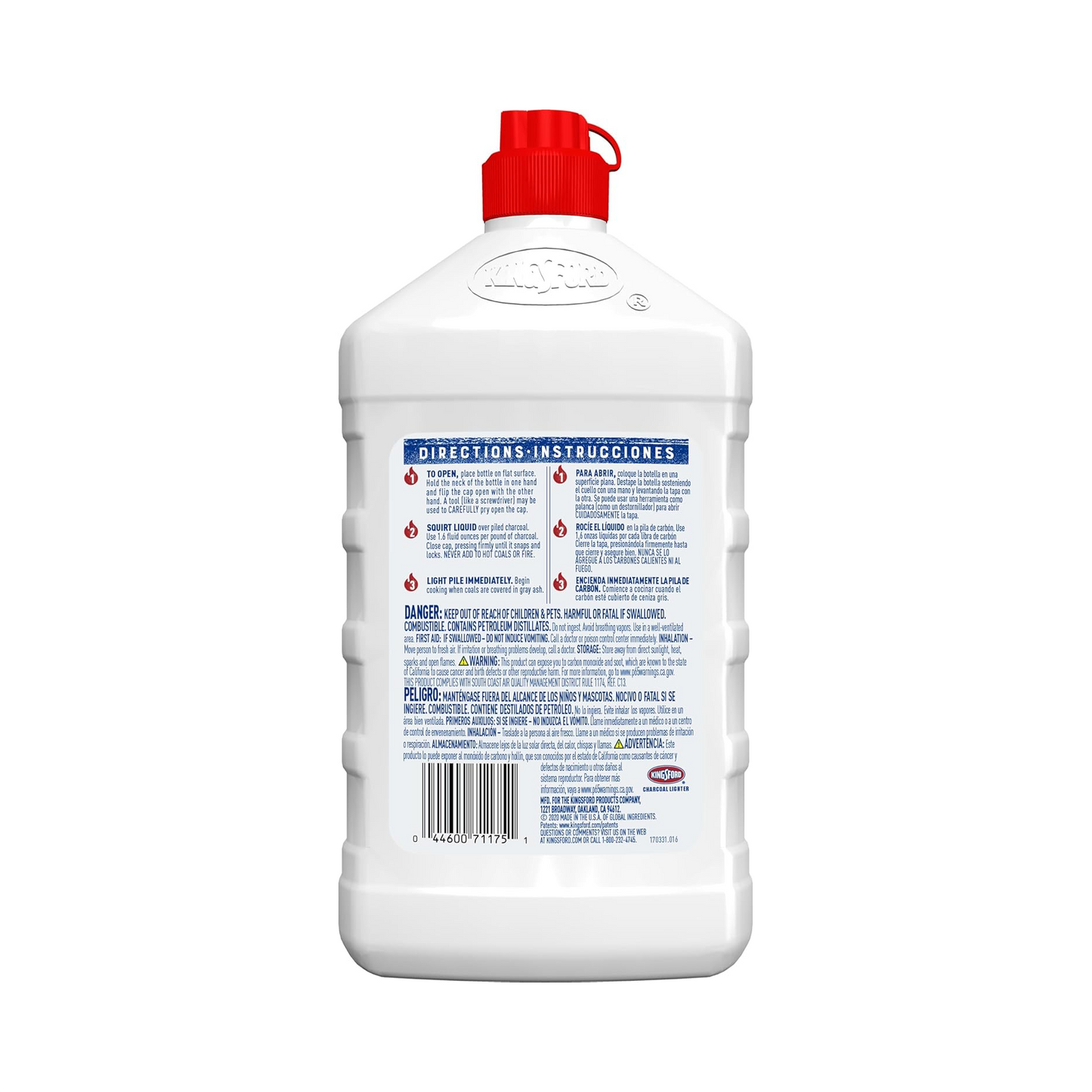 Kingsford Odorless Charcoal Lighter for BBQ - 946mL