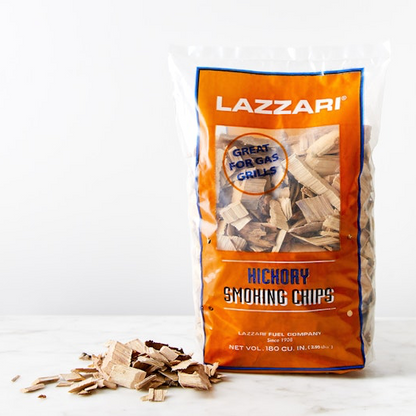 Lazzari Hickory Smoking Wood Chips - 180 cu.in