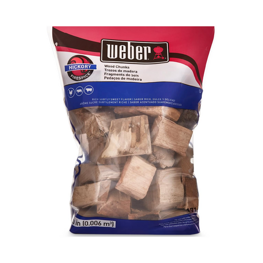 Weber Hickory Wood Chunks - 350 cu.in