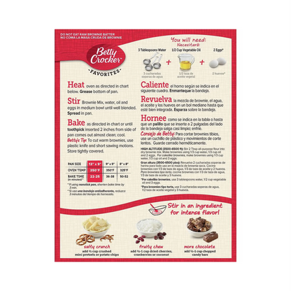Betty Crocker Fudge Brownie Mix – 519 g