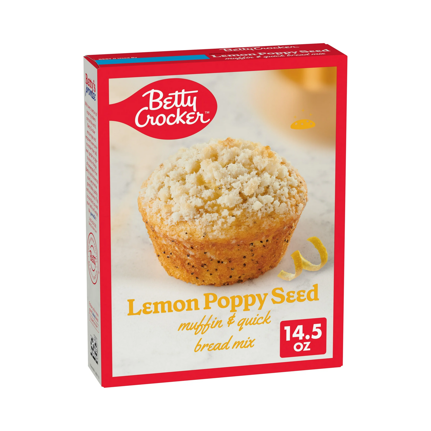 Betty Crocker Lemon Poppy Seed Muffin & Quick Bread Mix – 411 g