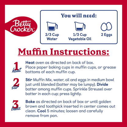 Betty Crocker Lemon Poppy Seed Muffin & Quick Bread Mix – 411 g