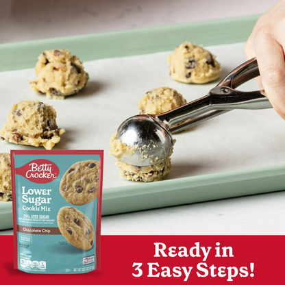 Betty Crocker Lower Sugar Chocolate Chip Cookie Mix – 371 g